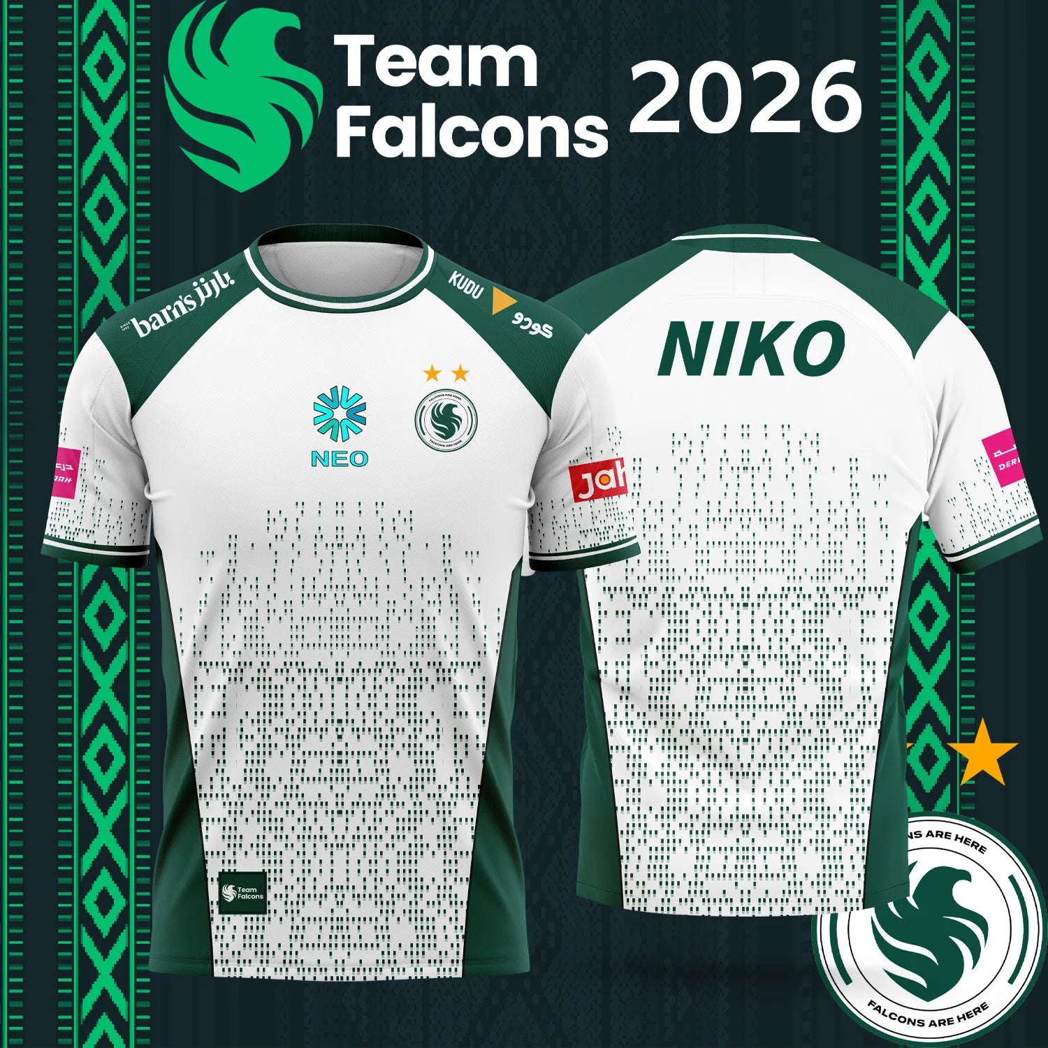 Esports Gaming Sleeve - Family Matching 2026 Team Falcons NIKO