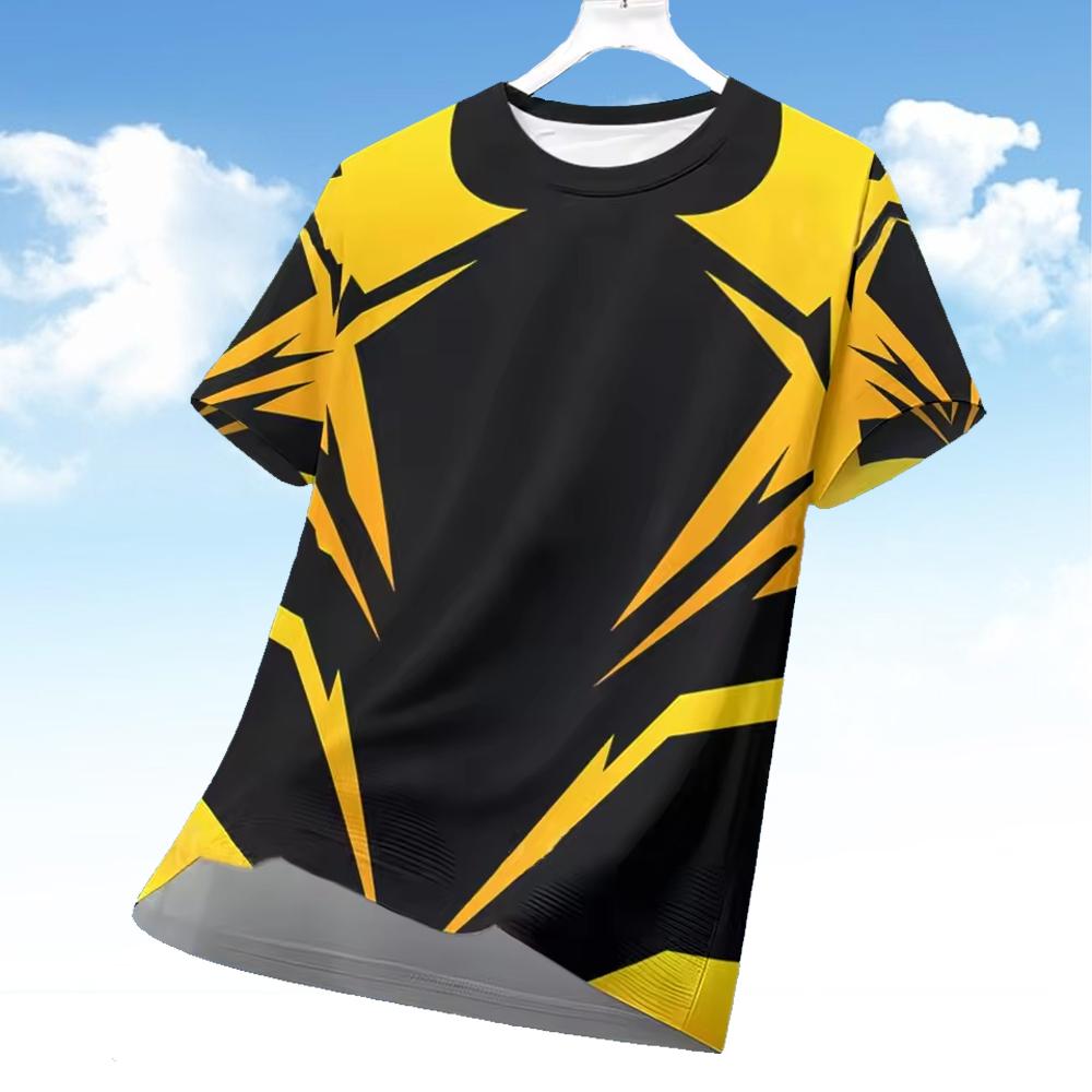 Men's 3D Geometry Print Short- - Esports Gaming Sleeve review and price