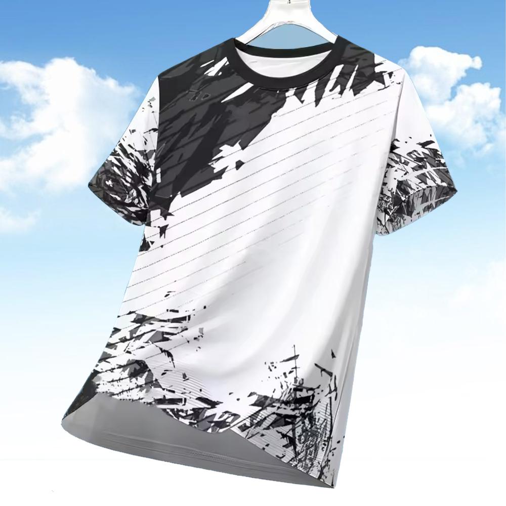 Men's 3D Geometry Print Short- - Esports Gaming Sleeve review and price